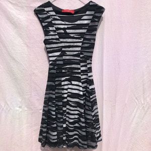 Akira Black and White Striped Dress, Size S